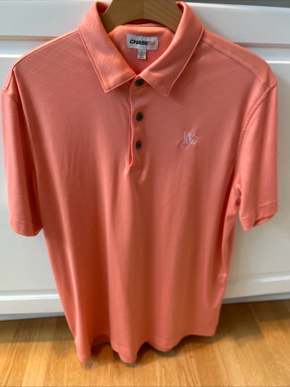 Chase54 Men's Coral Polo Shirt Size L